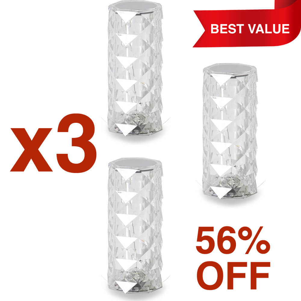 x3 Multi-Room Crystal Diamond Lamp Bundle 58% Off - SAVE $140 ($33.25 Each) BEST VALUE!