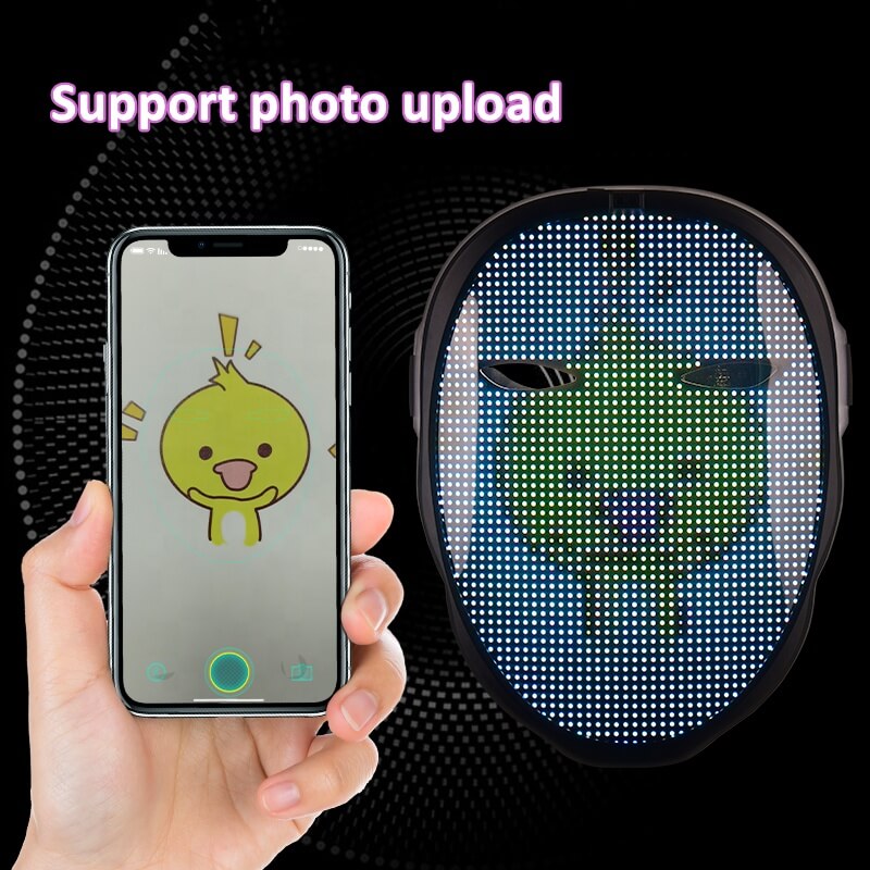 LED Halloween Face Changing Transforming Smart Mask LED Display App